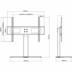 Soporte de televisor con base hierro negro 32"-70"
