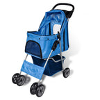 Cochecito para perros 15 kg azul