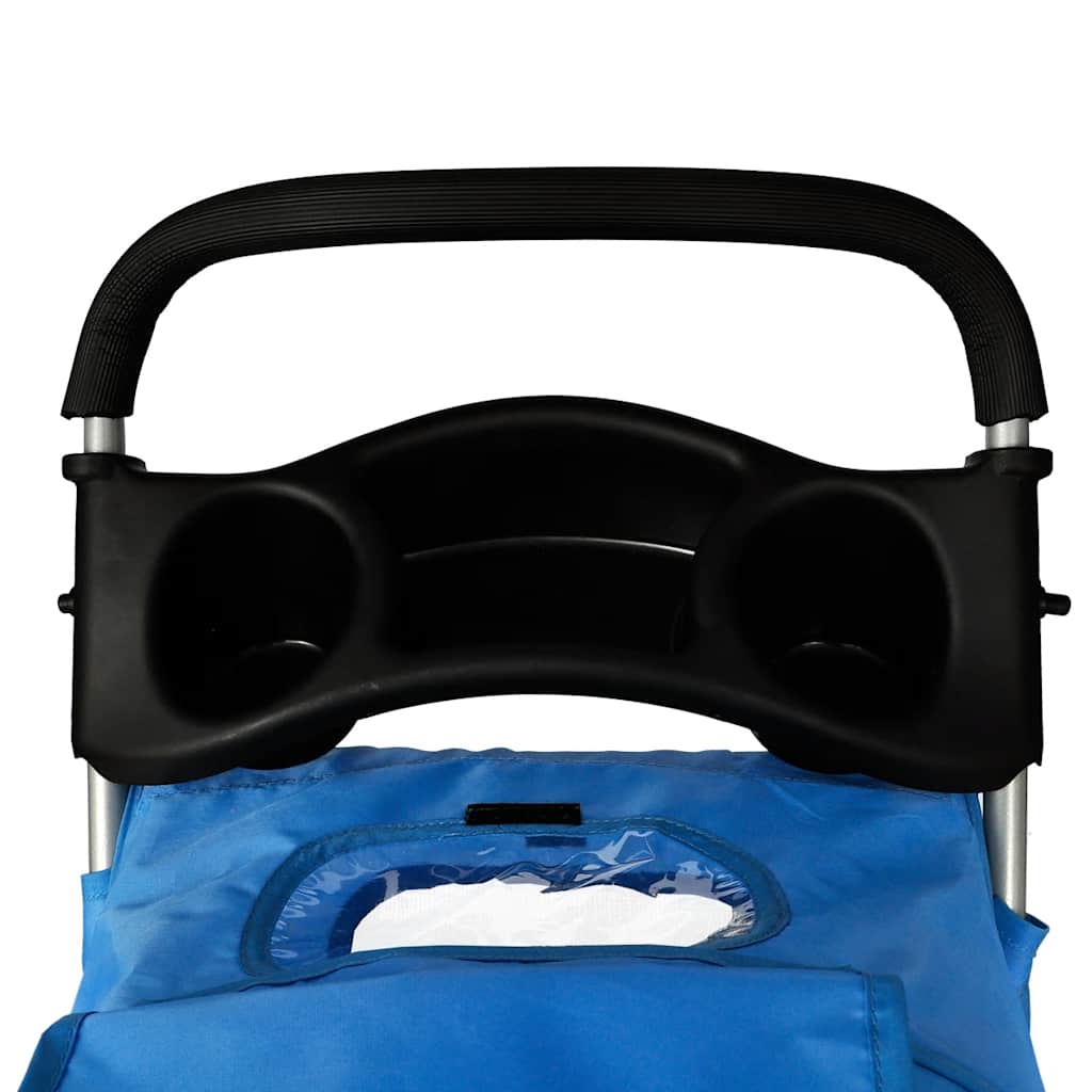 Cochecito para perros 15 kg azul