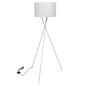 Floor lamp with white stand 139 cm