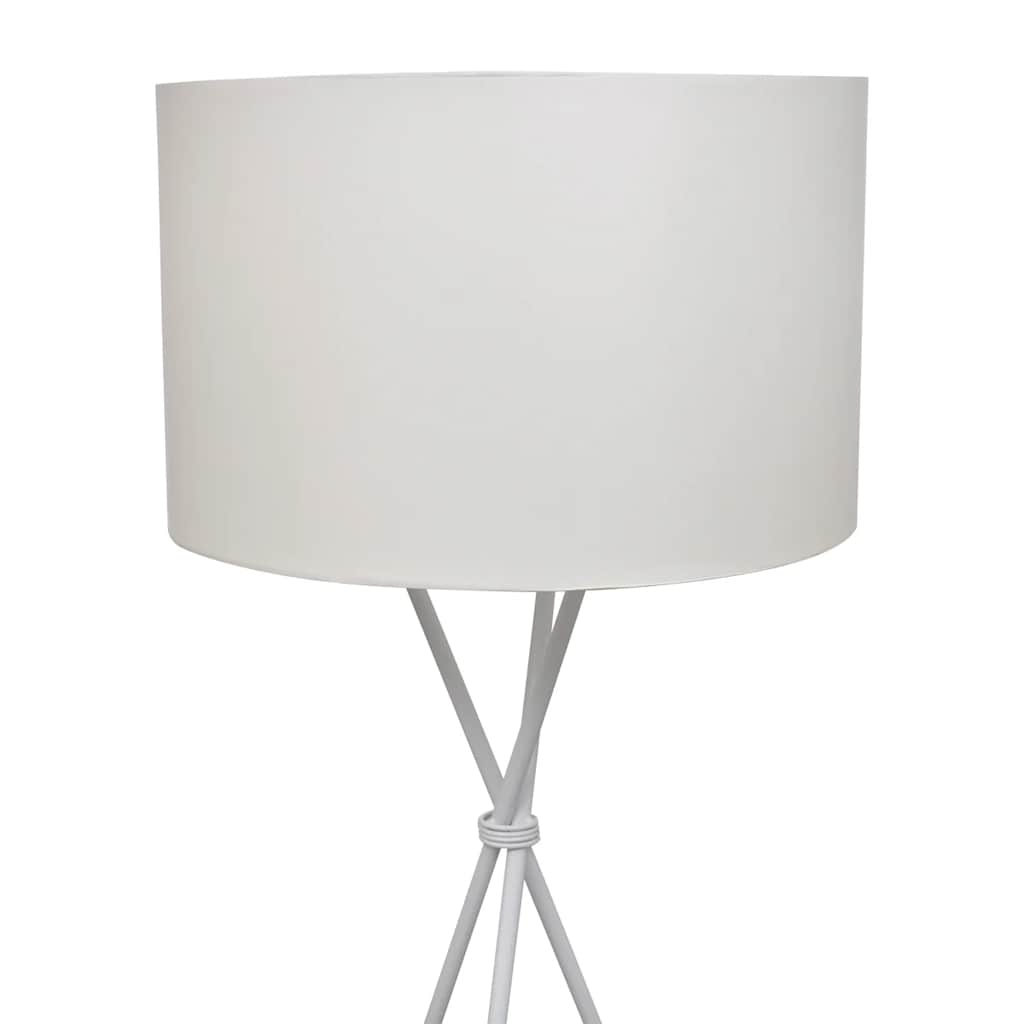 Lámpara de pie con soporte blanco 139 cm