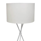 Lámpara de pie con soporte blanco 139 cm