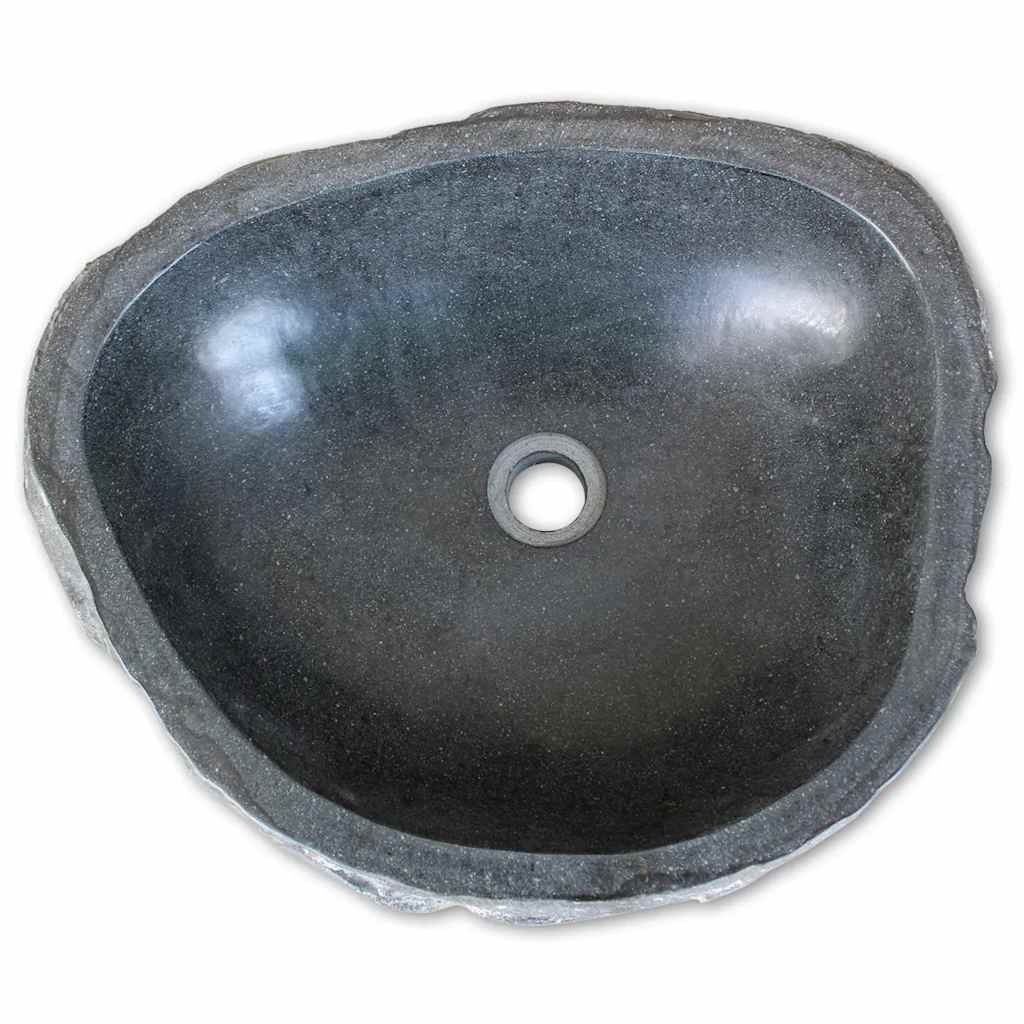 Lavabo de piedra de río