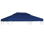 Cubierta superior de cenador 2 niveles negro 310 g/m² 3x3 m