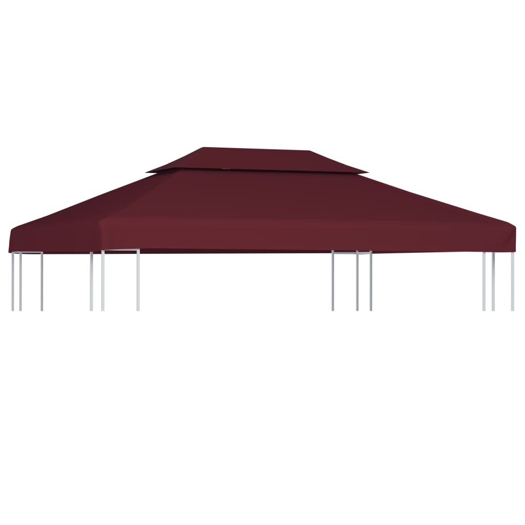 Cubierta de repuesto de cenador crema blanco 310 g/m² 3x4 m