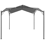 Cenador gris antracita 4x4 m