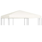 Cubierta superior de cenador 2 niveles negro 310 g/m² 3x3 m