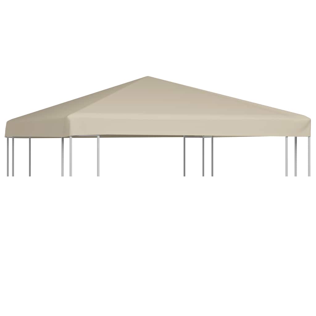 Cubierta superior de cenador 2 niveles negro 310 g/m² 3x3 m