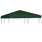 Cubierta superior de cenador 2 niveles negro 310 g/m² 3x3 m