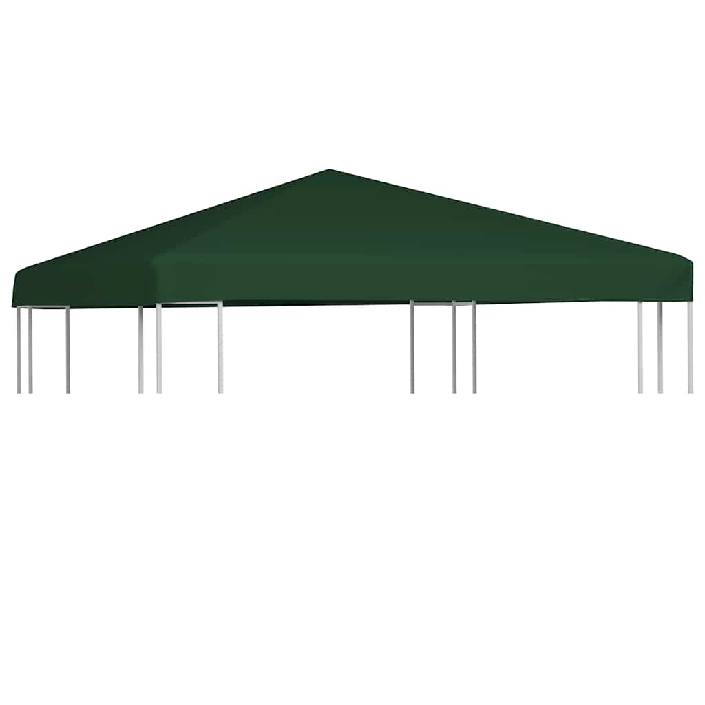 Cubierta superior de cenador 2 niveles negro 310 g/m² 3x3 m