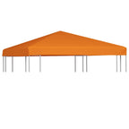 Cubierta superior de cenador 2 niveles negro 310 g/m² 3x3 m