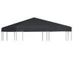 Cubierta superior de cenador 2 niveles negro 310 g/m² 3x3 m