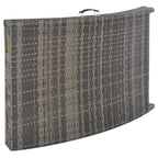 Set de muebles de jardín plegables 3 pzas ratán sintético gris