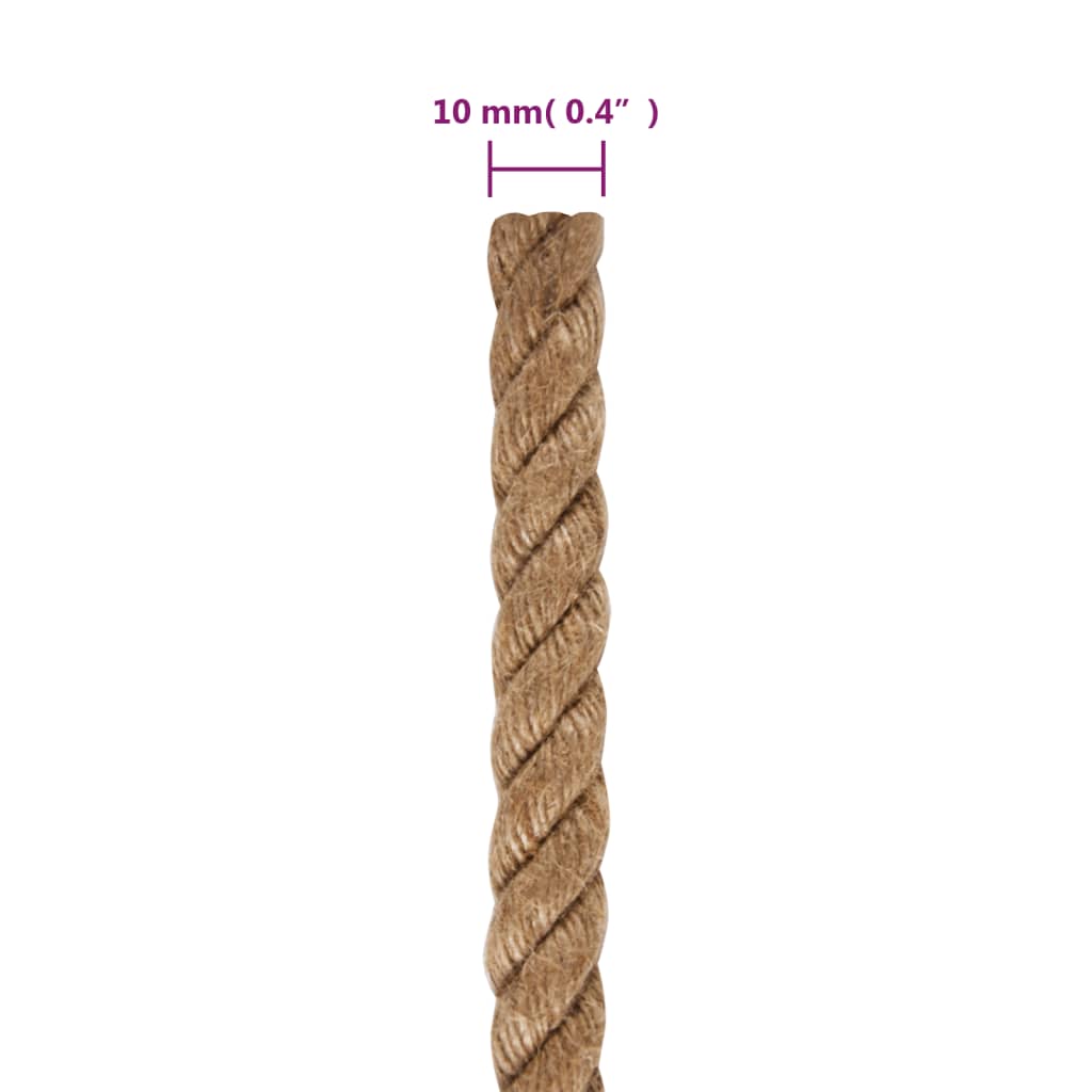 Cuerda 100% yute 10 mm 250 m