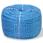10 mm 250 m blue polypropylene twisted rope