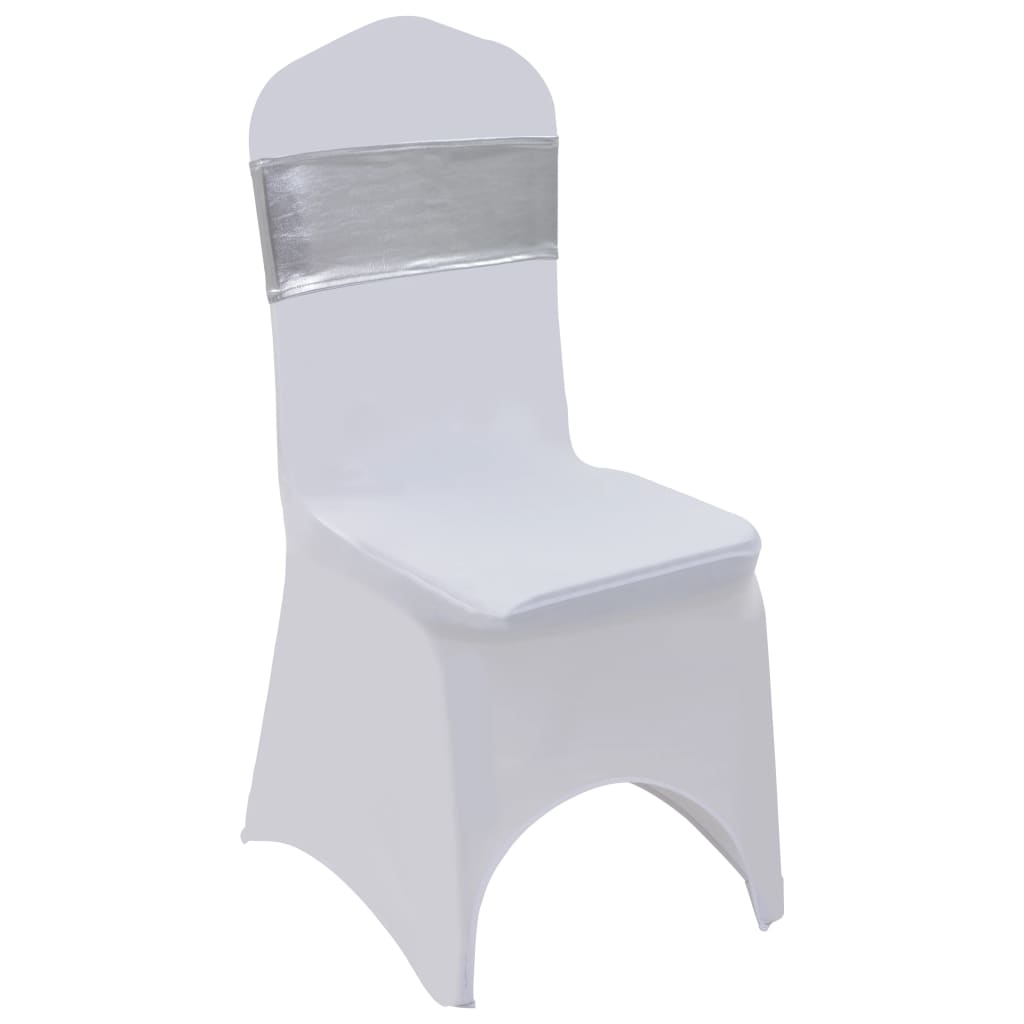 Lazo de silla elástico 25 uds con broche de diamante dorado
