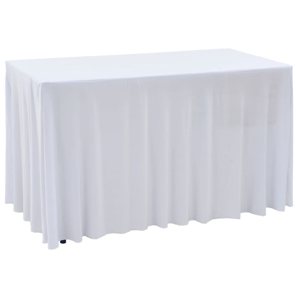 Fundas de mesa elásticas 2 uds 60 cm dorado