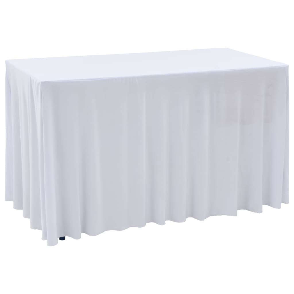 Fundas de mesa elásticas 2 uds 60 cm dorado