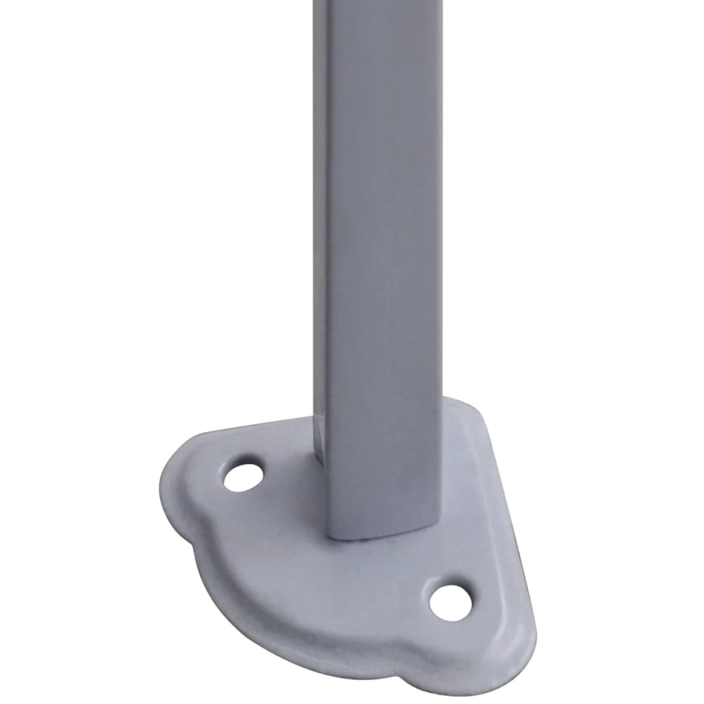 Cenador plegable con 2 paredes azul 3x3 m