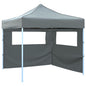 Tenda Dobrável Pop-Up com 2 paredes 3x3 m antracite