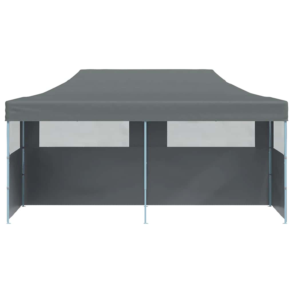 Carpa plegable Pop-up con paredes laterales 3x6 m antracita