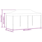Carpa de fiesta desplegable plegable antracita