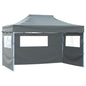 Carpa plegable para celebraciones con 3 paredes blanco 291x413x315 cm