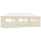 Pop-up folding party tent with 5 walls white 3x9 m