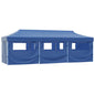 Pop-up folding party tent with 5 walls white 3x9 m