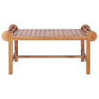 Mesa de centro de teca maciza 100x50x45 cm