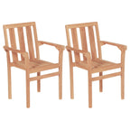Juego de mesa y sillas de jardín 3 piezas madera de teca maciza