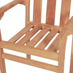Juego de mesa y sillas de jardín 3 piezas madera de teca maciza