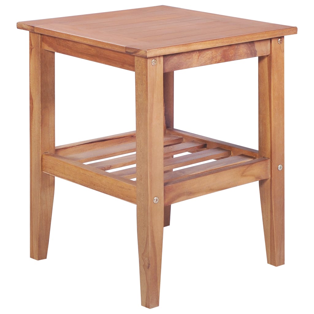 Juego de mesa y sillas de jardín 3 piezas madera de teca maciza