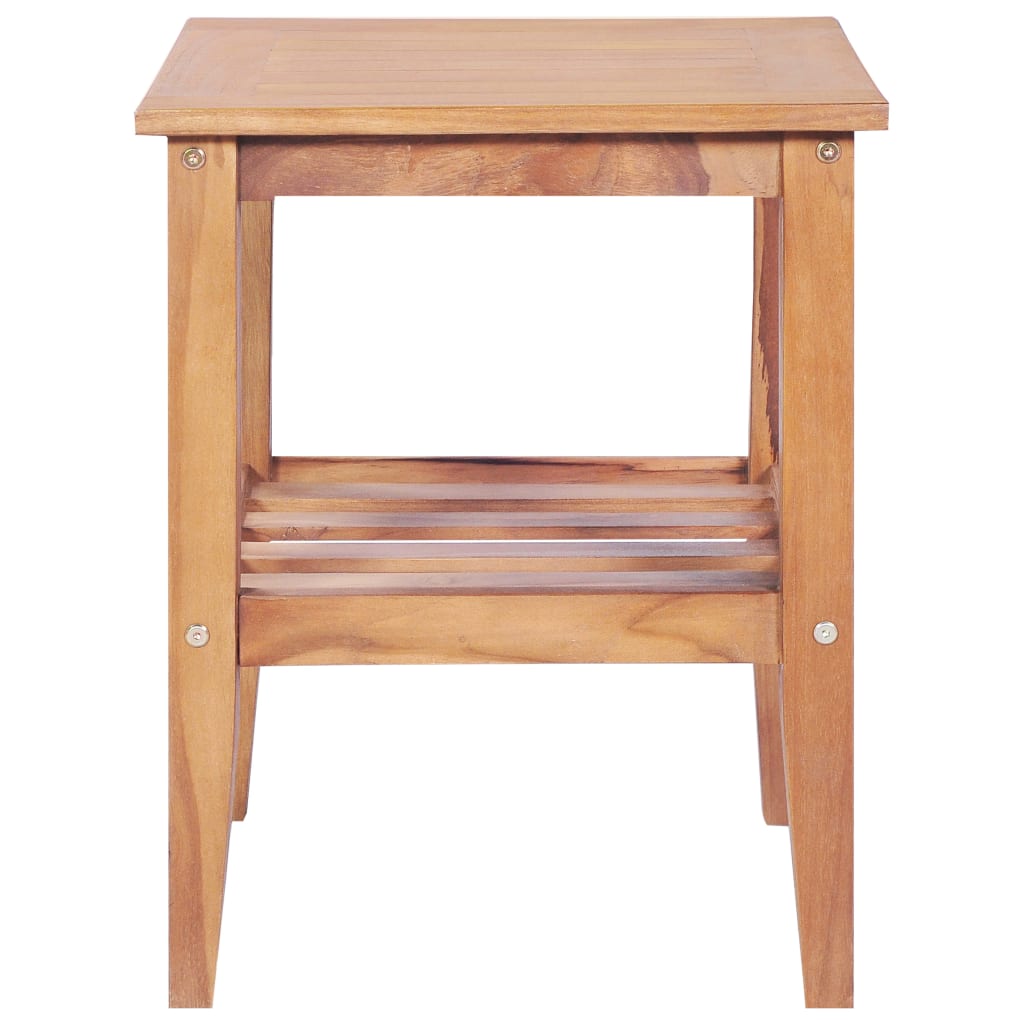 Mesa de centro madera maciza de teca 40x40x50 cm