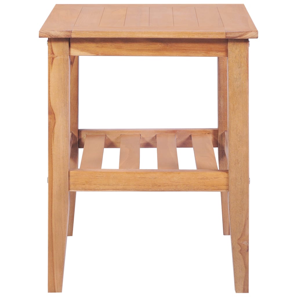 Mesa de centro madera maciza de teca 40x40x50 cm