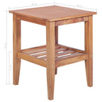 Mesa de centro madera maciza de teca 40x40x50 cm