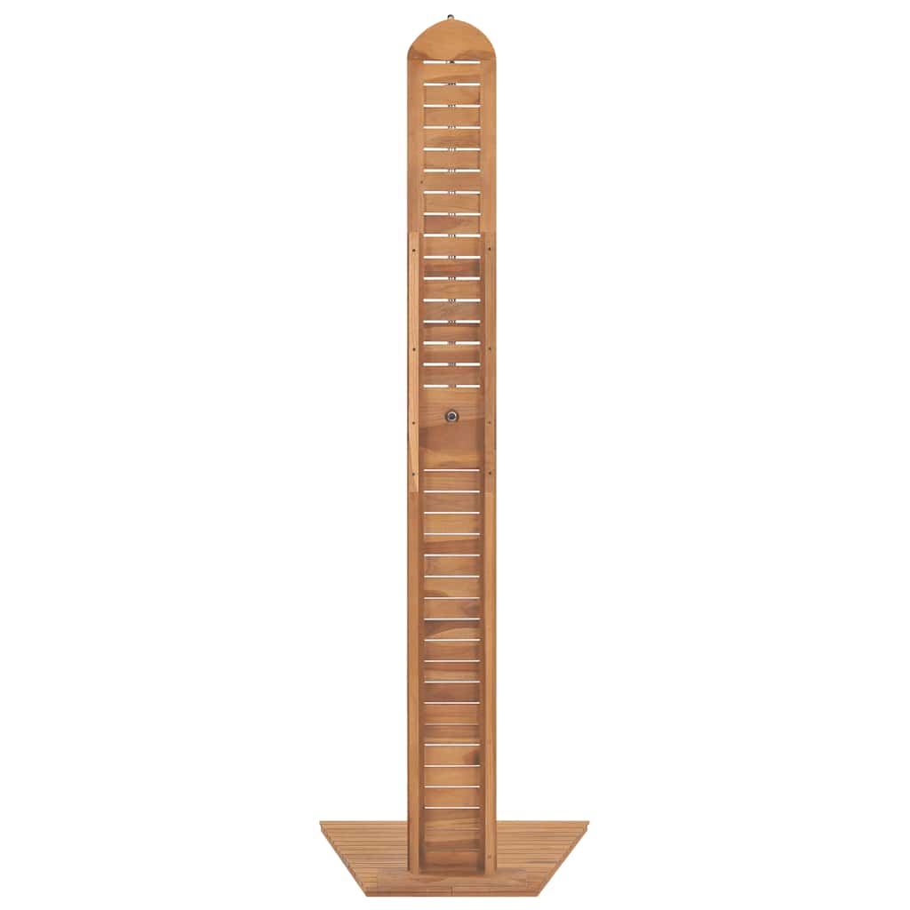 Ducha de jardín madera maciza de teca 70x75x204 cm