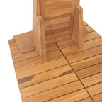 Ducha de jardín madera maciza de teca 70x75x204 cm