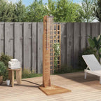 Ducha de jardín madera maciza de teca 70x75x204 cm