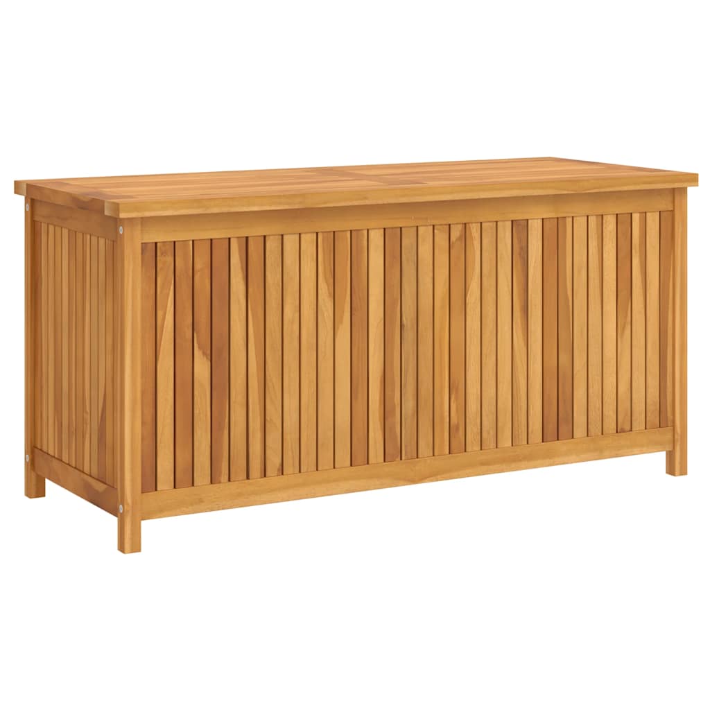 Caixa de armazenamento de jardim madeira maciça de teca 120x50x58 cm