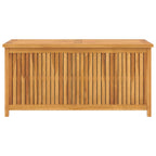 Caixa de armazenamento de jardim madeira maciça de teca 120x50x58 cm