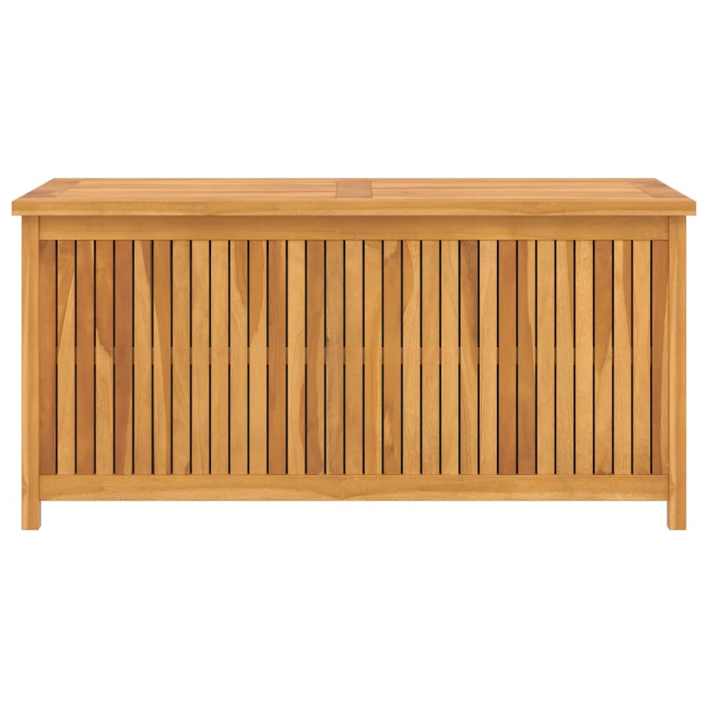 Caixa de armazenamento de jardim madeira maciça de teca 120x50x58 cm