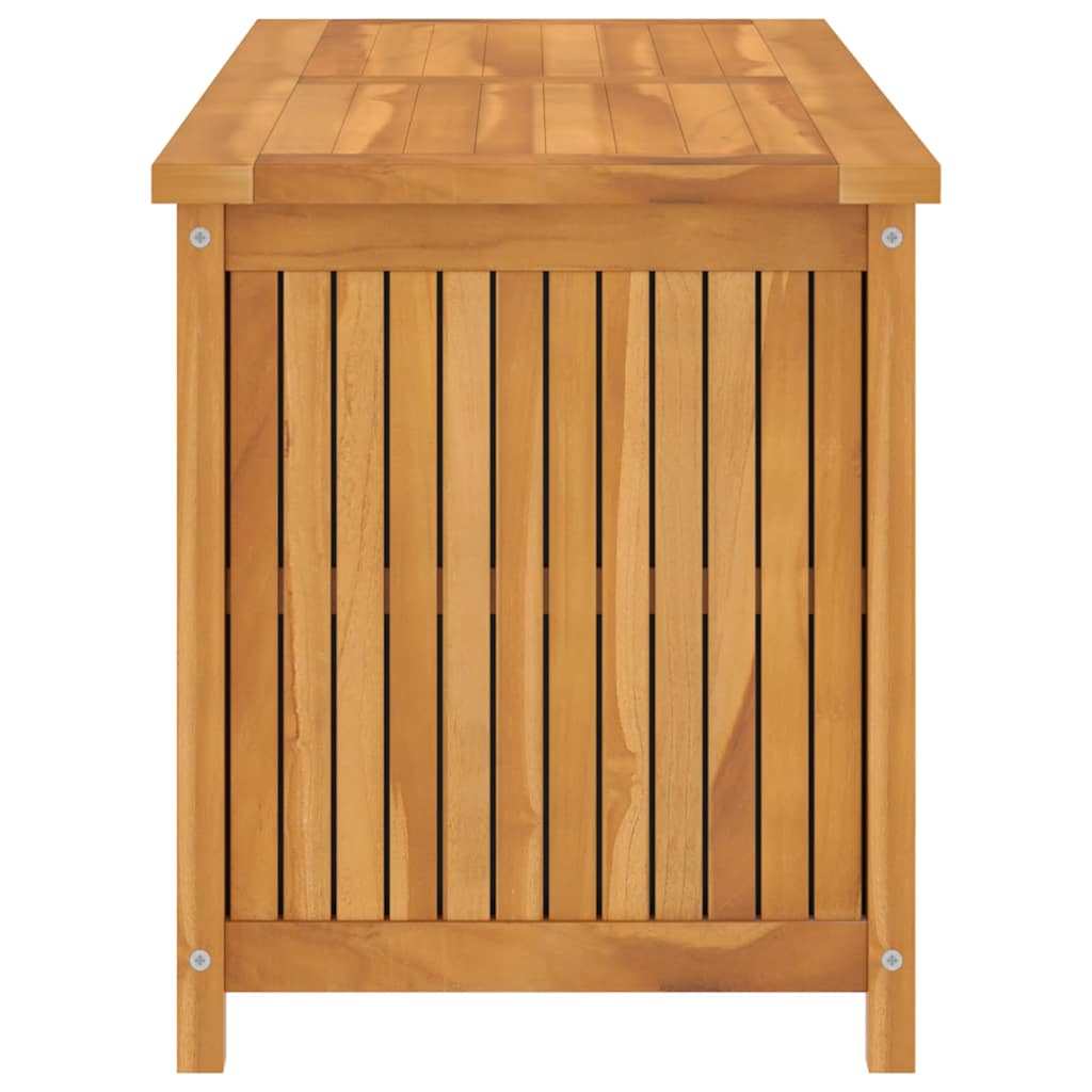 Caixa de armazenamento de jardim madeira maciça de teca 120x50x58 cm