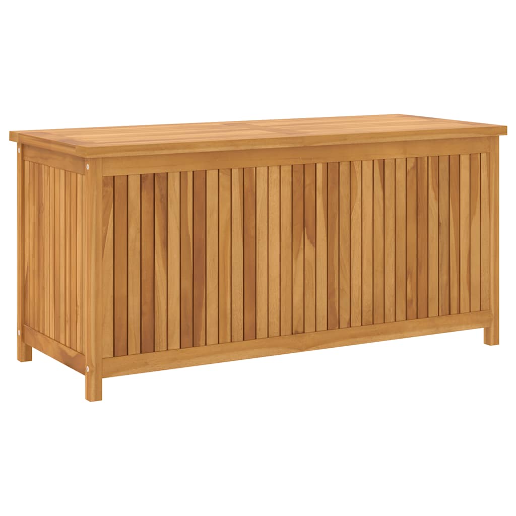 Caixa de armazenamento de jardim madeira maciça de teca 120x50x58 cm
