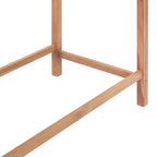 Mesa de bar de jardín de madera maciza de teca 120x65x110 cm