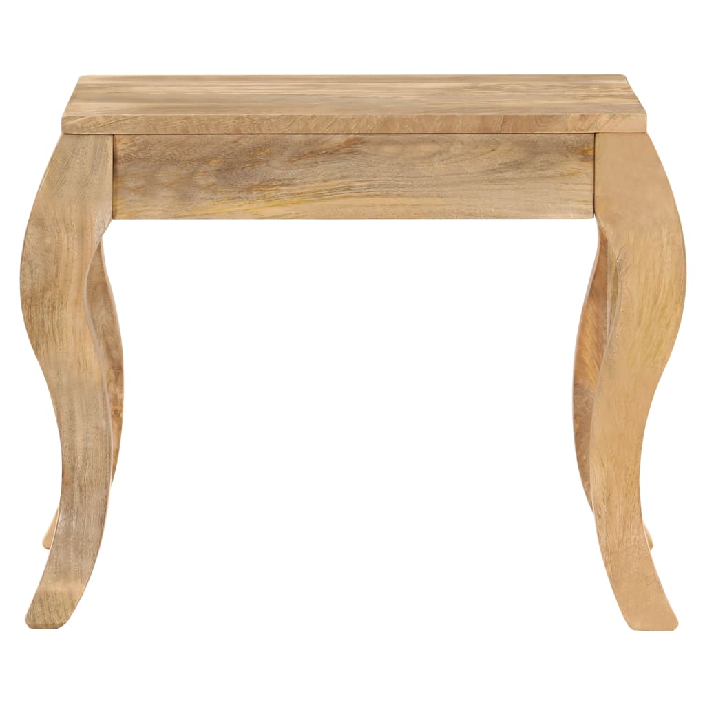 Mesa auxiliar 45x45x40 cm madera maciza de mango