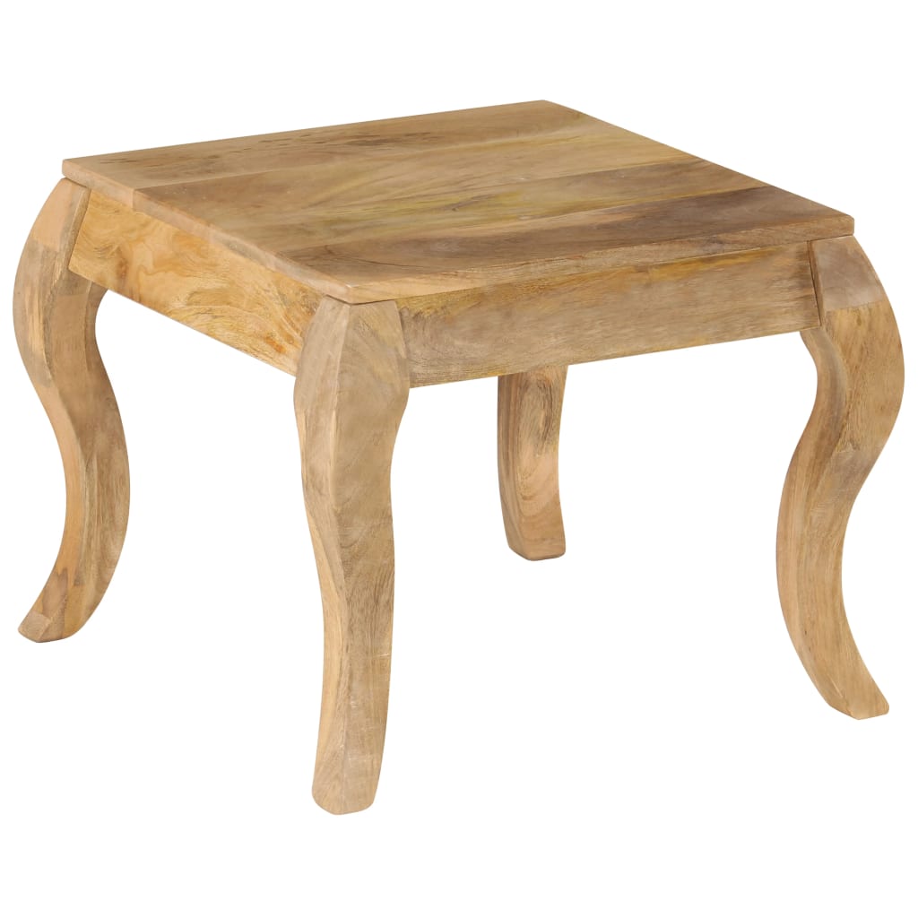 Mesa auxiliar 45x45x40 cm madera maciza de mango