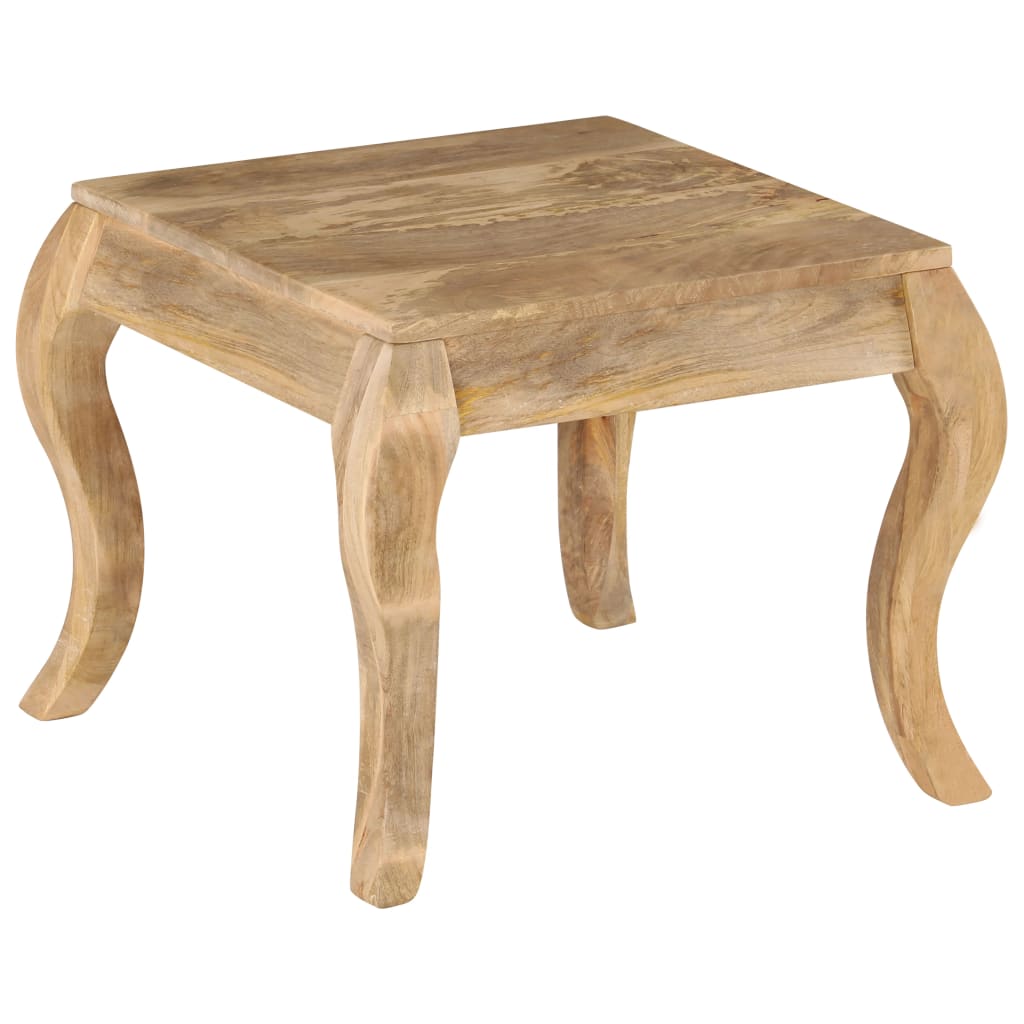 Mesa auxiliar 45x45x40 cm madera maciza de mango