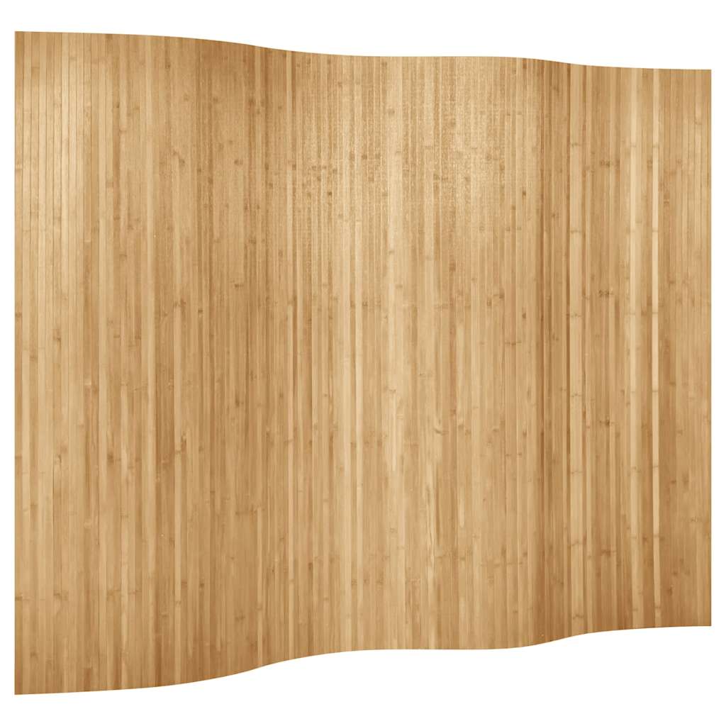 Biombo divisor de bambú natural ancho 250 cm alto 165 cm