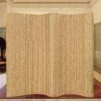 Biombo divisor de bambú natural ancho 250 cm alto 165 cm